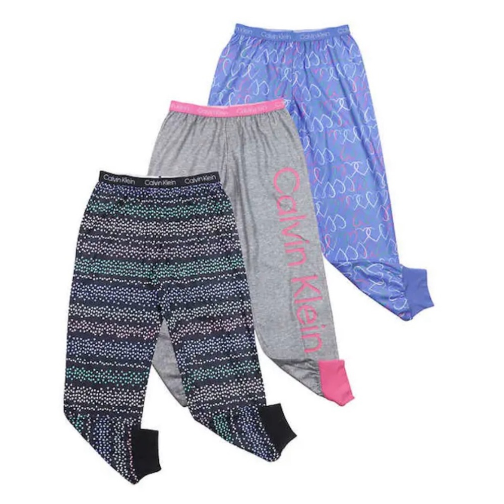 NWT Calvin Klein Youth 3pk Sleep Jogger